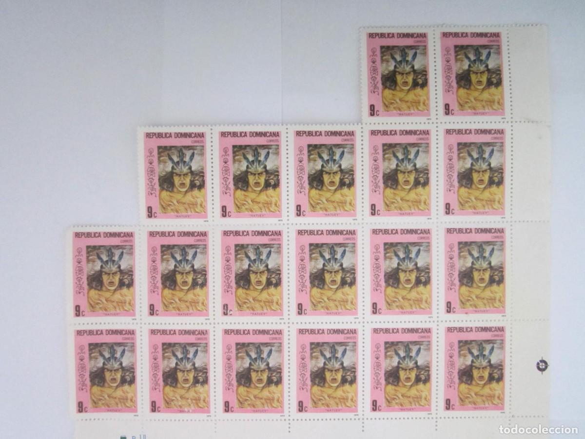 Briefmarken: BLOQUE DE 19 SELLOS 1975 REPUBLICA DOMINICANA NUEVOS CON GOMA