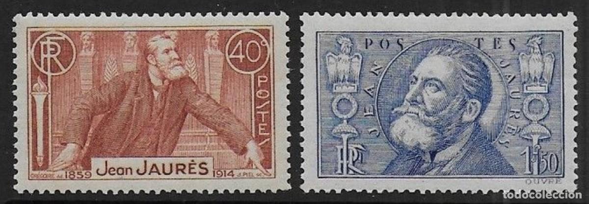 Sellos: FRANCIA YVERT 318-319** LUJO - Foto 1