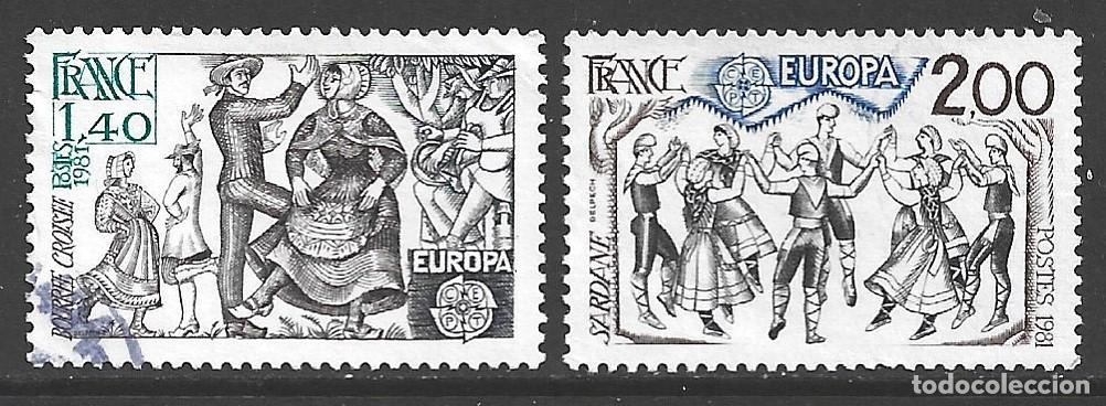 Sellos: FRANCIA 2138/39 - A&Ntilde;O 1981 - EUROPA - FOLKLORE