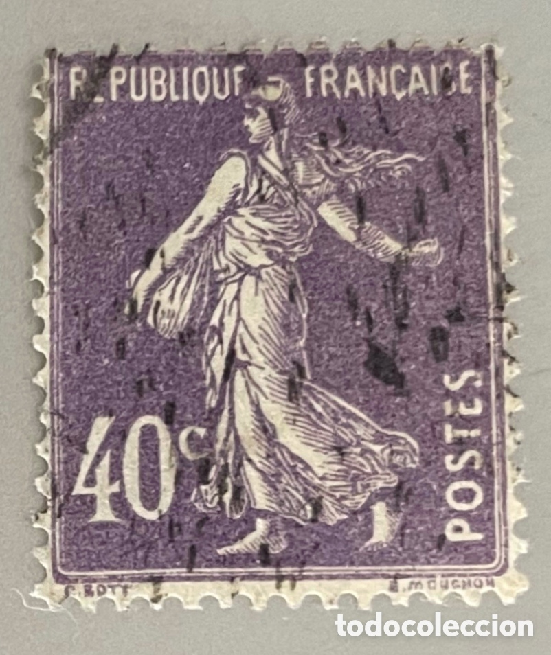 Sellos: Francia. Sembradora. 1927 - Foto 1