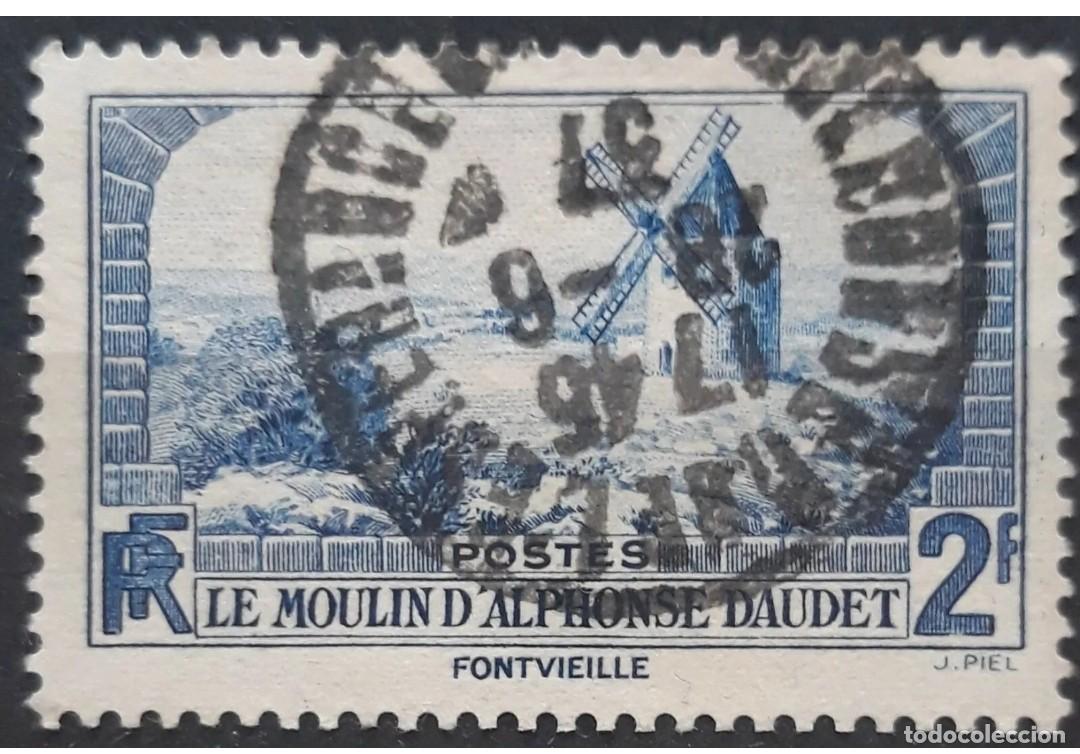 Sellos: 1936 El molino de Alphonse Daudet. USADO. - Foto 1