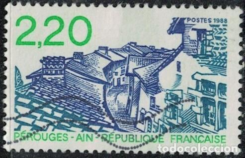 Sellos: Francia 1988 Oblit&eacute;r&eacute; Used P&eacute;rouges Ain Y&T FR 2550 SU - Foto 1
