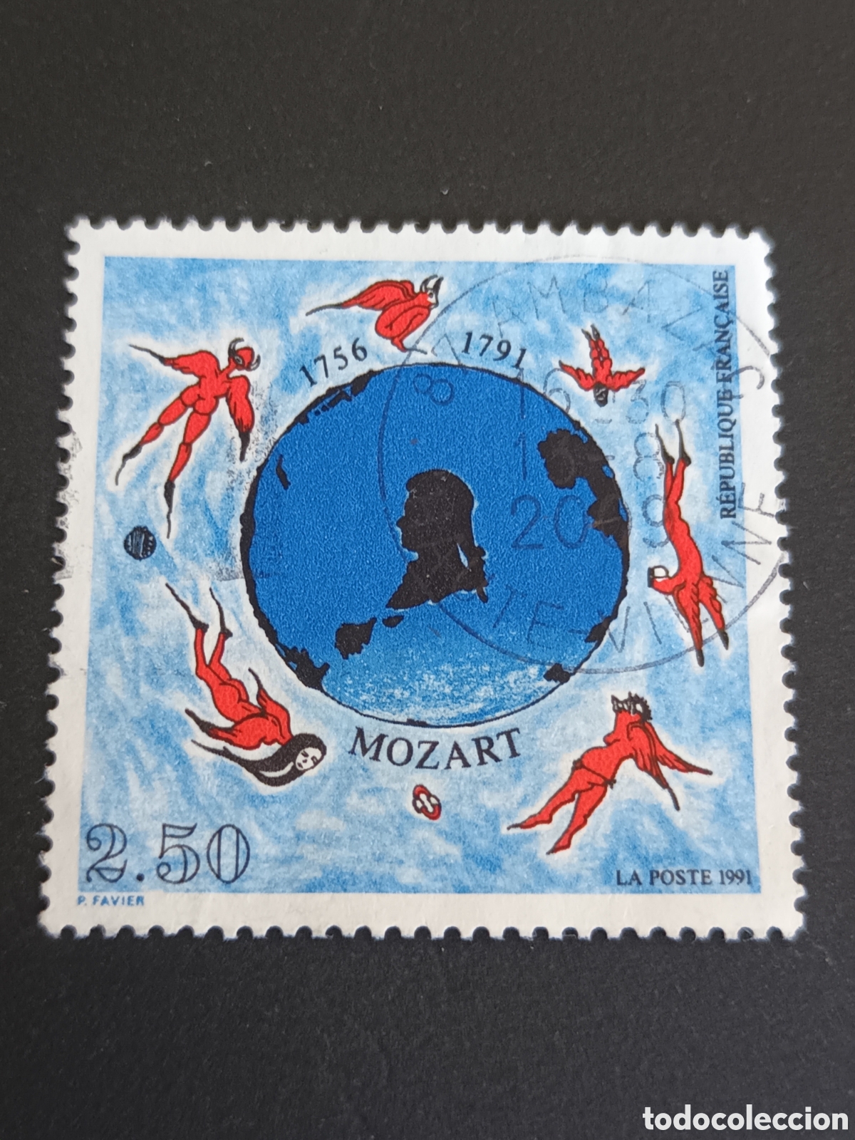 Sellos: FRANCIA. USADO. A&Ntilde;O 1991. - Foto 1