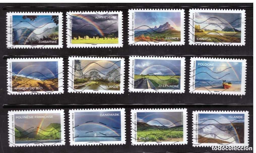 Timbres: 2023 SERIE ARCOIRIS FRANCIA ADHESIVA SELLOS USADOS YVERT A2228 ART 4