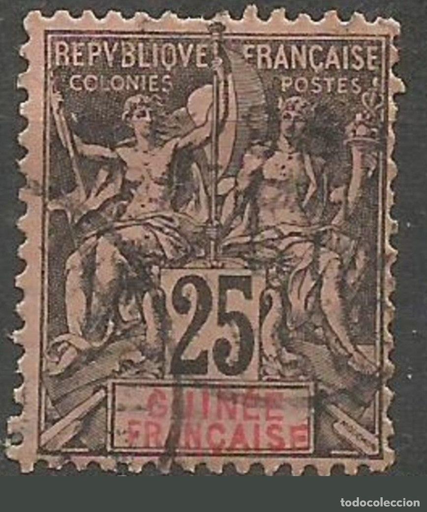 Sellos: GUINEA FRANCESA YVERT NUM. 8 USADO - Foto 1