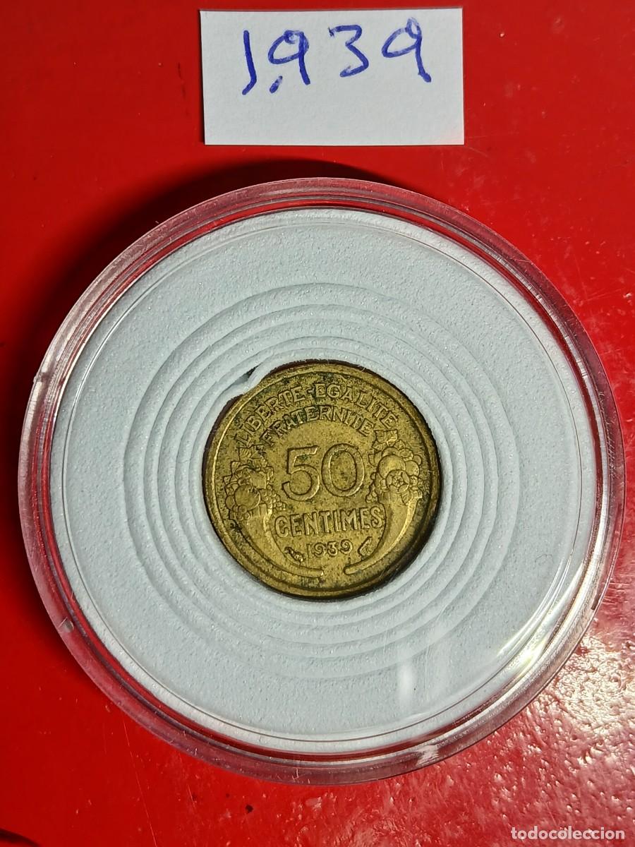 Sellos: 50 CENTIMOS DE 1939 FRANCIA - Foto 2