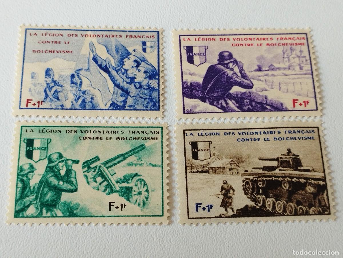 Sellos: SELLOS REPUBLICA FRANCESA LEGION DE VOLUNTARIOS FRANCESES 1942