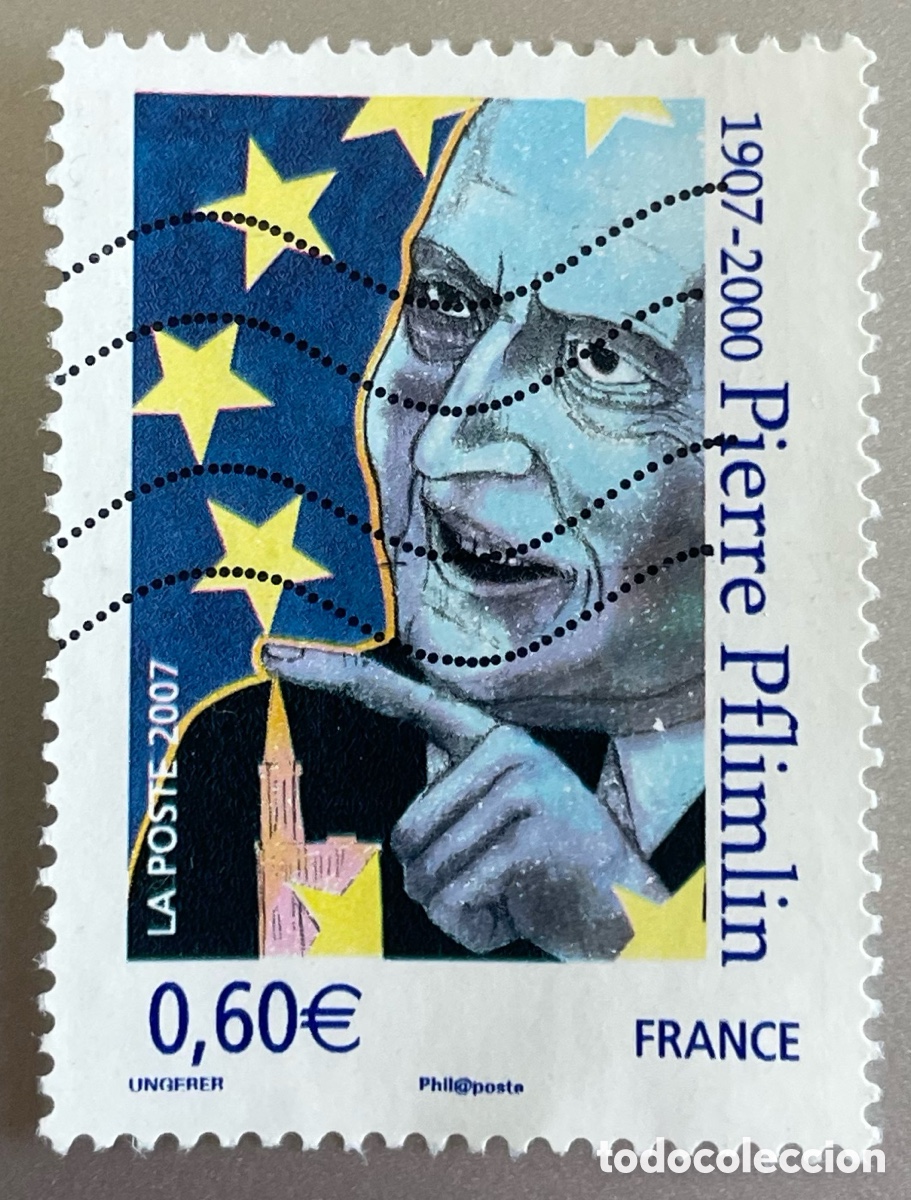 Sellos: Francia. Pierre Pflimlim. 2007 - Foto 1