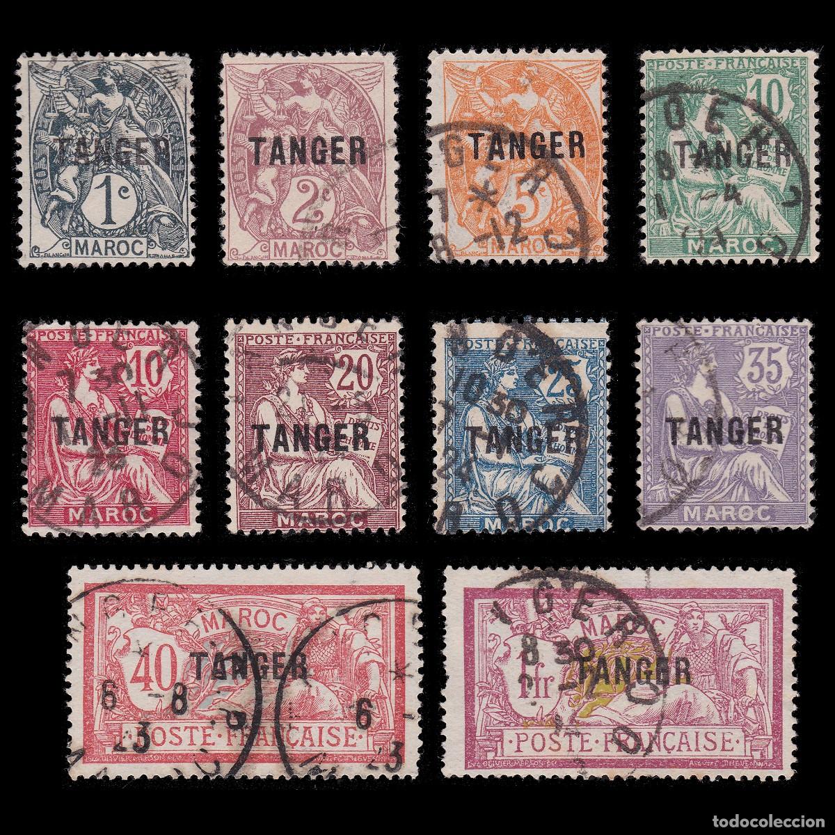 Briefmarken: FRENCH OFFICES IN MORROCO.1918-24. 10 stamp.USED.