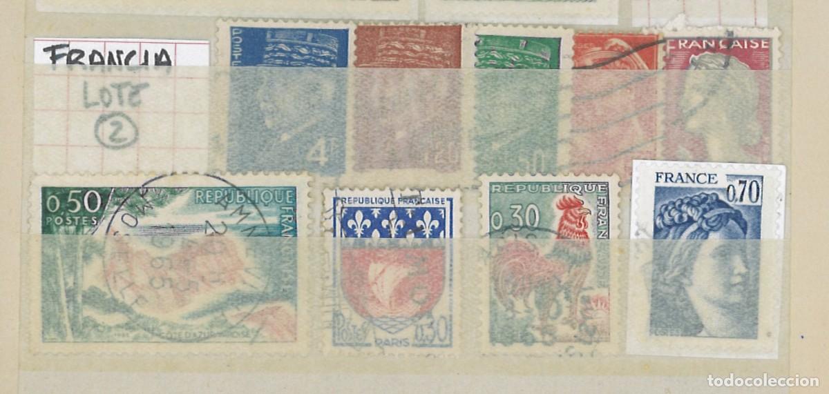 Sellos: Ficha con sellos de Francia - Foto 1