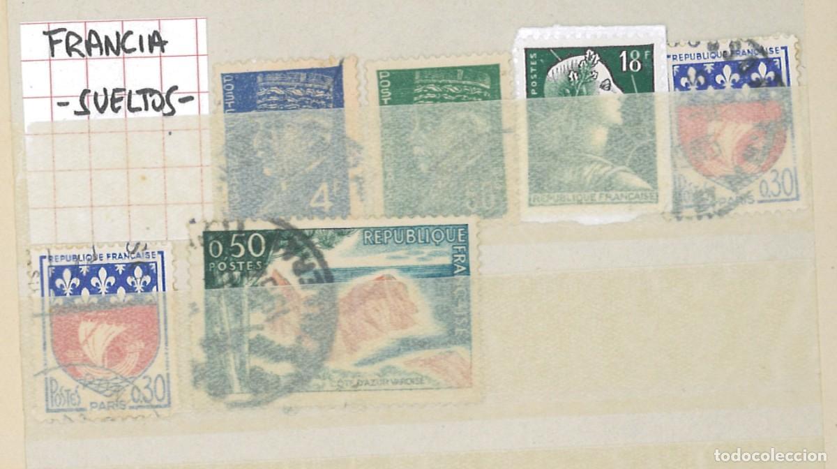 Sellos: Ficha con sellos de Francia - Foto 1