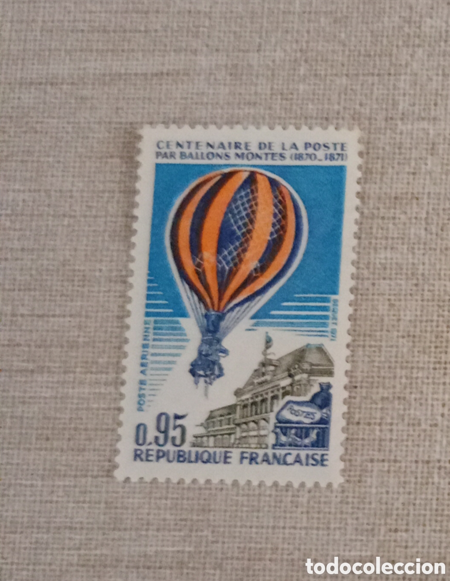 Sellos: Francia 1971 a&eacute;reo 45 - Foto 1