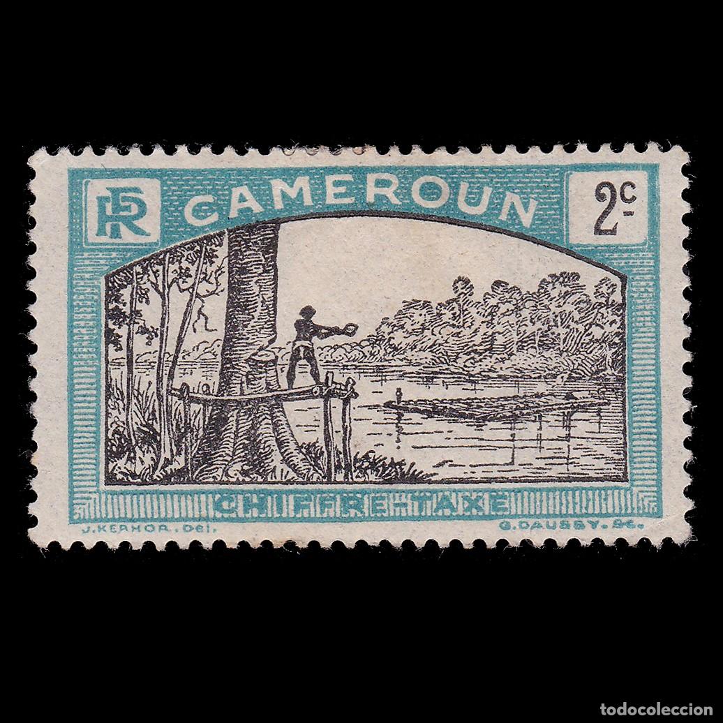Briefmarken: FRENCH CAMEROUN.TAXE 1925-7.2c MH + GIFT