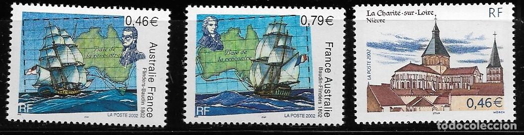 Sellos: FRANCIA 2002, SERIE 3476/3478 - . MNH. - Foto 1