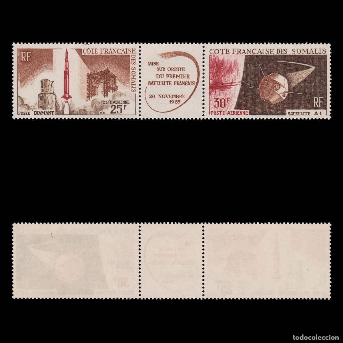 Selos: SOMALI COAST.AIR POST STAMPS.1953. MHG SCOTT C39-C40 + GIFT