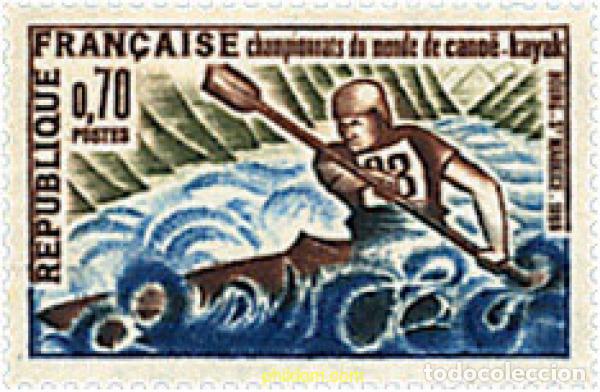 Briefmarken: 353301 HINGED FRANCIA 1969 CAMPEONATOS DEL MUNDO DE CANOA-KAYAK EN BOURG-SAINT MAURICE