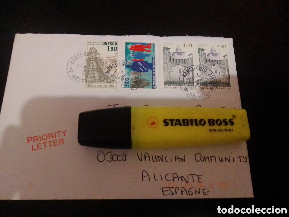 Briefmarken: Sobre franqueado Francia