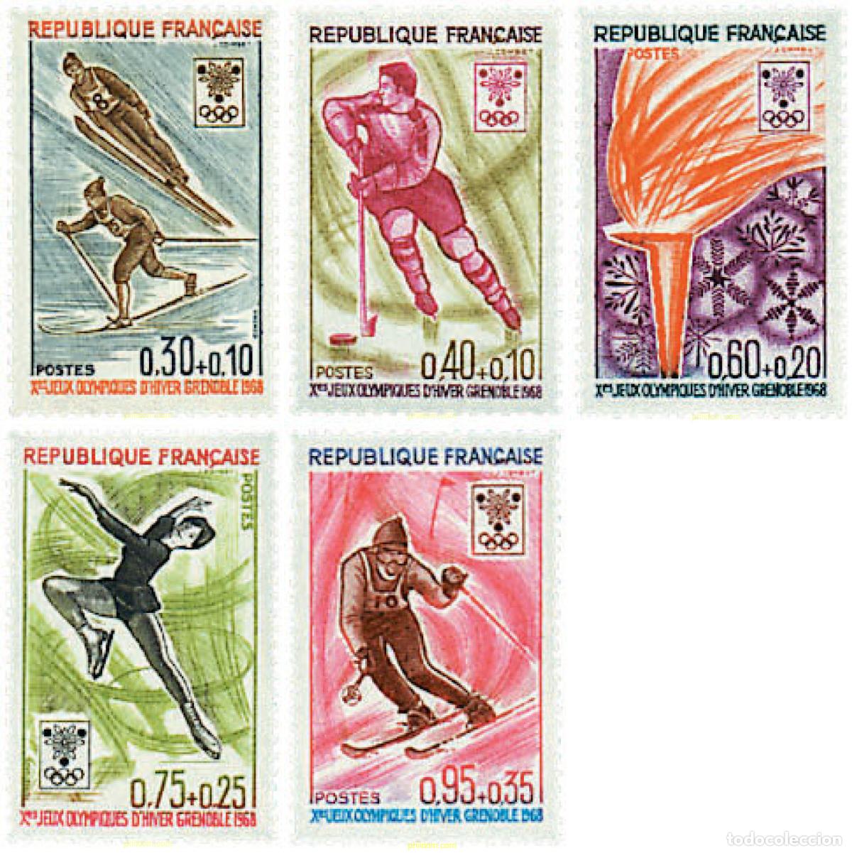 Stamps: 760743 HINGED FRANCIA 1968 10 JUEGOS OLIMPICOS INVIERNO GRENOBLE 1968