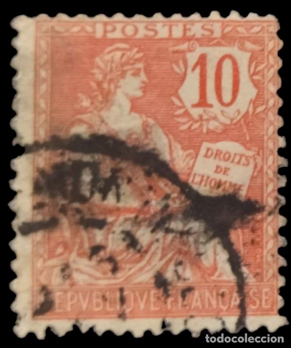Sellos: FRANCIA 1900 Alegor&iacute;a. USADO - USED. - Foto 1
