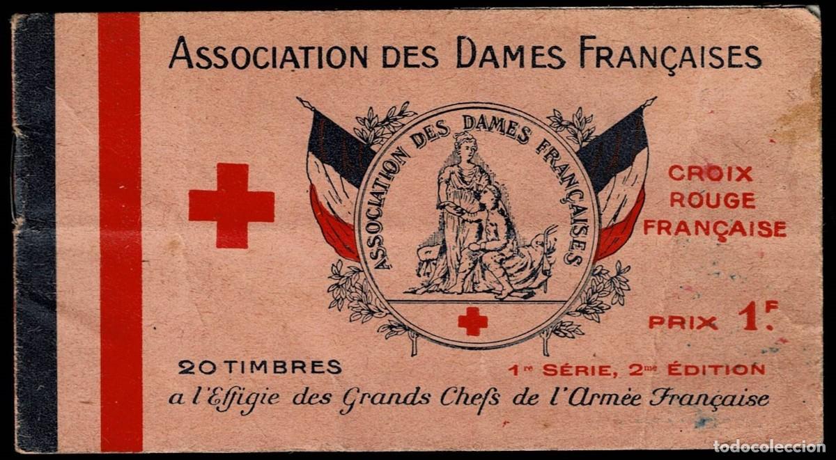 Sellos: CRUZ.R-13 Association des Dames Fran&ccedil;aises - Croix-Rouge Fran&ccedil;aise - A l'Effigie des GRANDS CHEFS