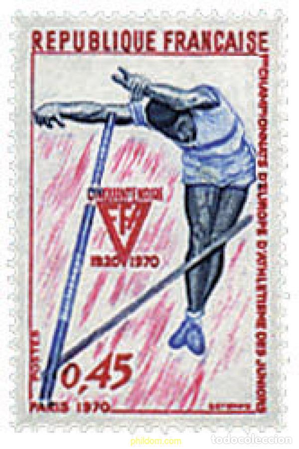 Briefmarken: 353321 HINGED FRANCIA 1970 CAMPEONATOS DE EUROPA JUVENILES DE ATLETISMO