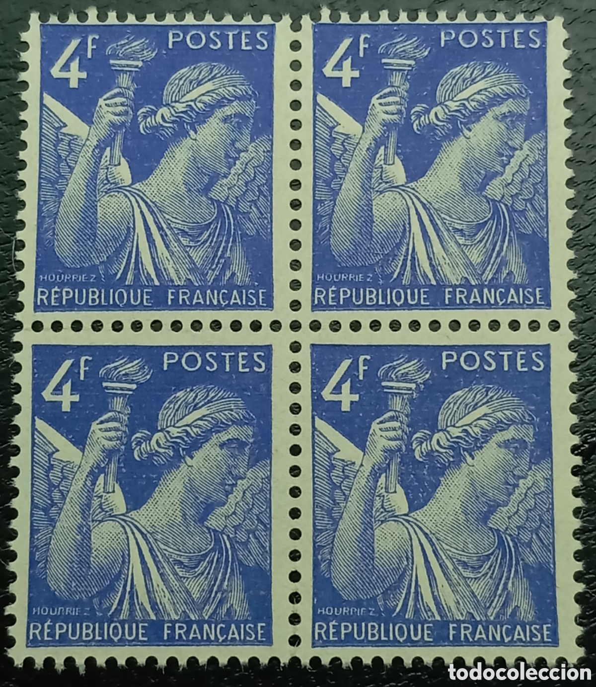 Stamps: Francia Tipo Iris N&deg; 434 Bloque de 4 Nuevos MH*