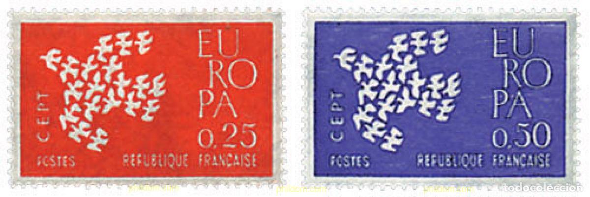 Stamps: 62057 MNH FRANCIA 1961 EUROPA CEPT. PALOMA