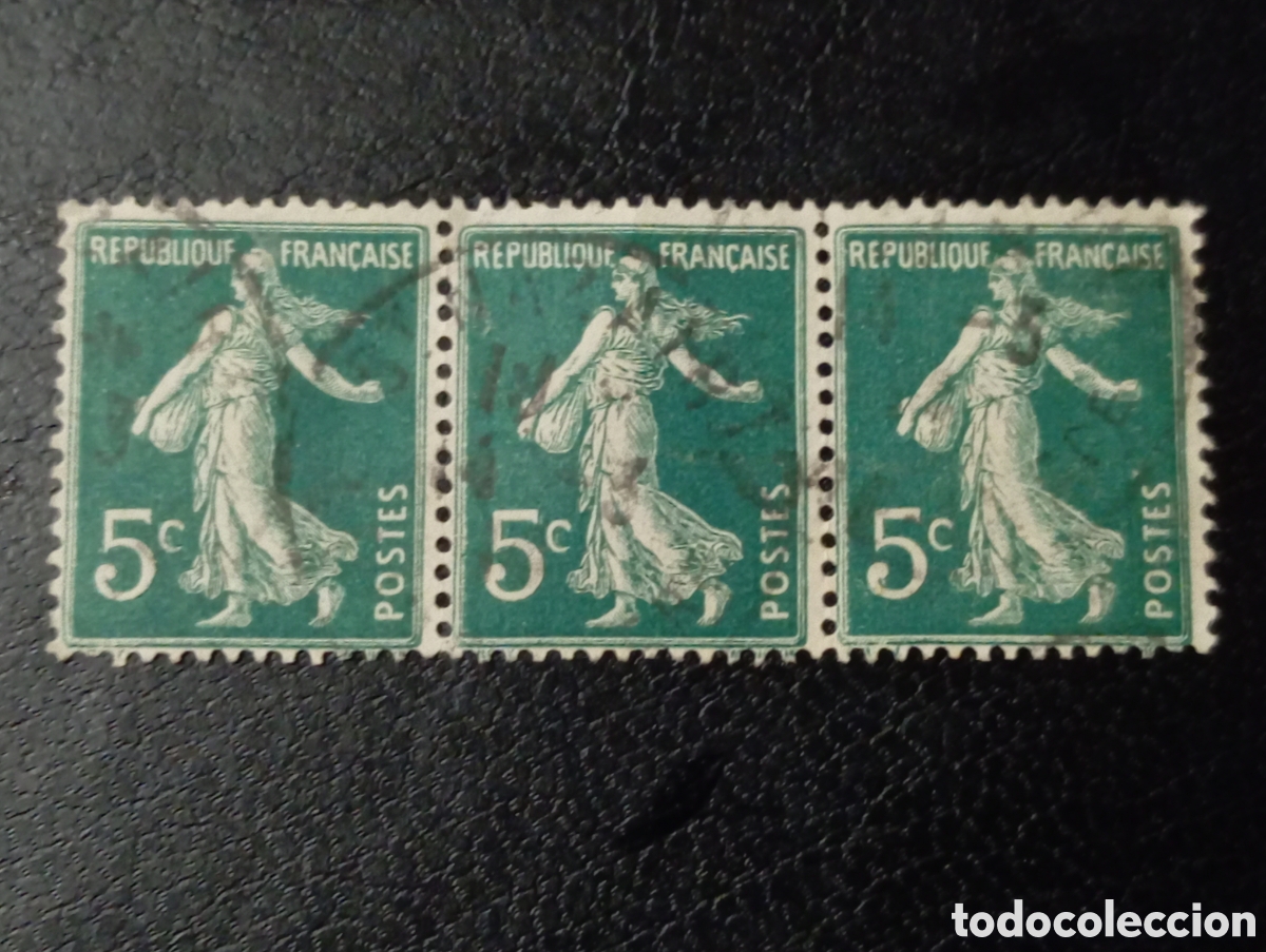Selos: X3 FRANCIA 1907 - YVERT 137 &ordm; (7)