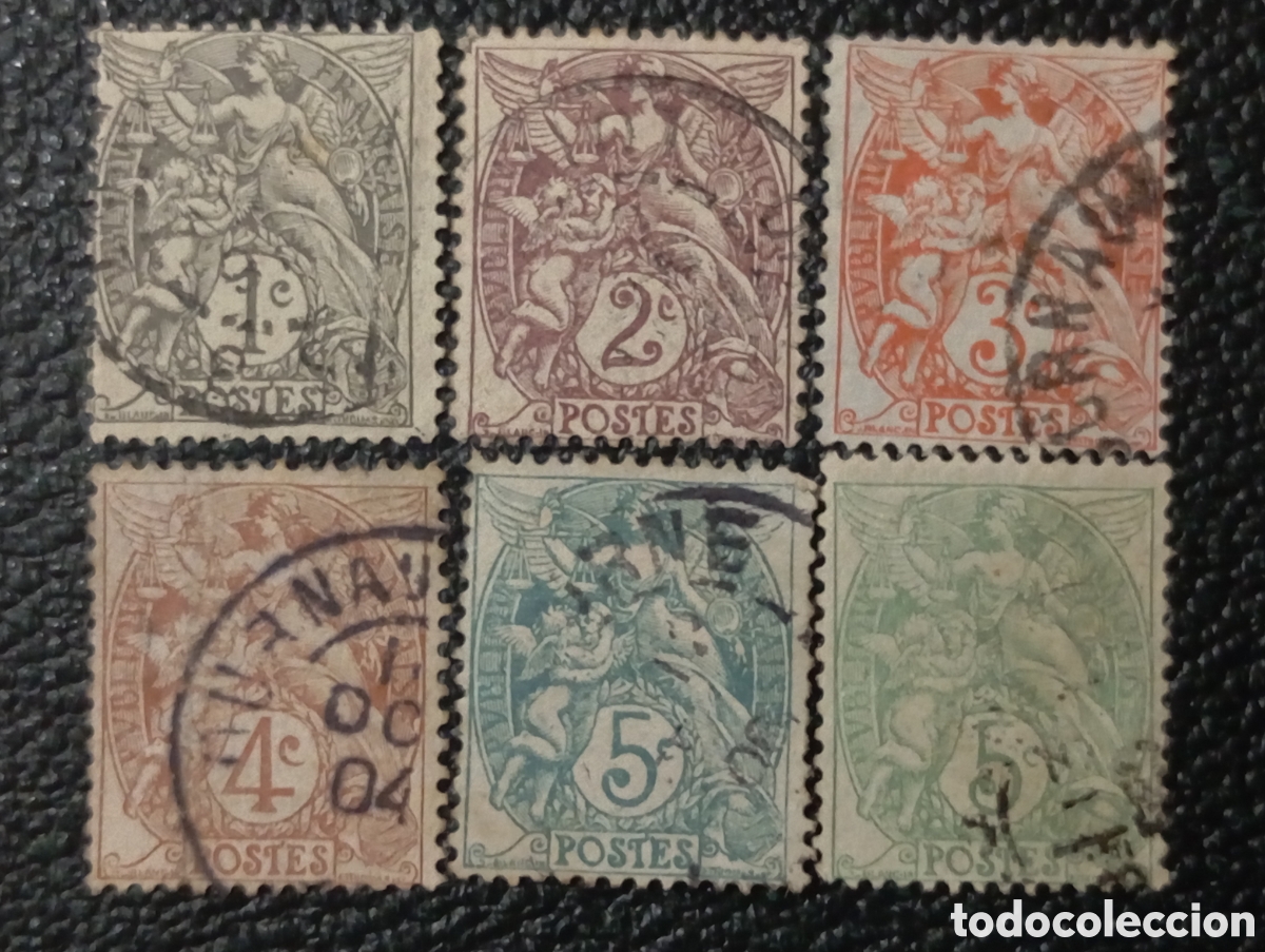 Stamps: Serie de Sellos de Francia 1900 CTO