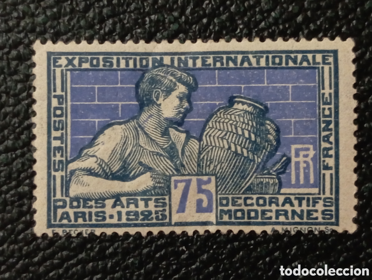 Stamps: SELLO USADO DE FRANCIA 1924, YT 214 Nuevo MH*
