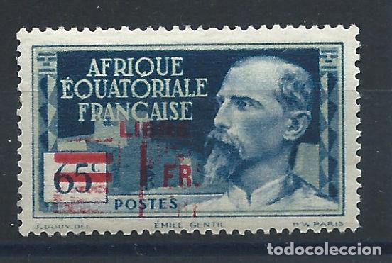 Timbres: Afrique &Eacute;quatoriale Fran&ccedil;aise N&deg;140a** (MNH) 1946 - Double surcharge