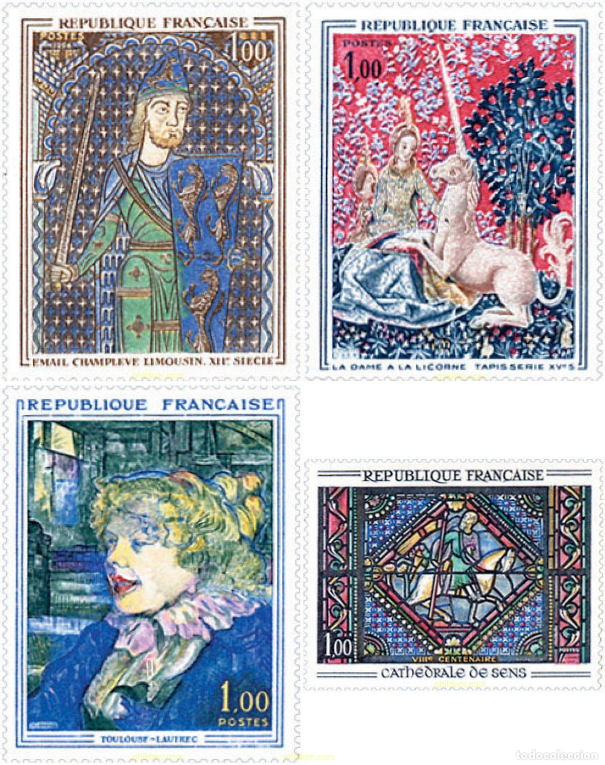 Selos: 121951 MNH FRANCIA 1964 OBRAS DE ARTE