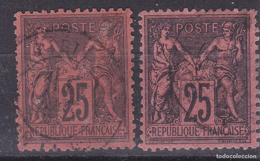Sellos: SS10-FRANCIA YT 91/91a Usados LUJO + 50 euros