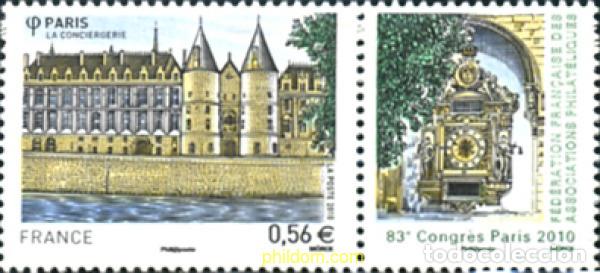 Sellos: 252674 MNH FRANCIA 2010 83 CONGRESO DE LA FEDERACION FRANCESA DE LAS ASOCIACIONES FILATELICAS DE PA