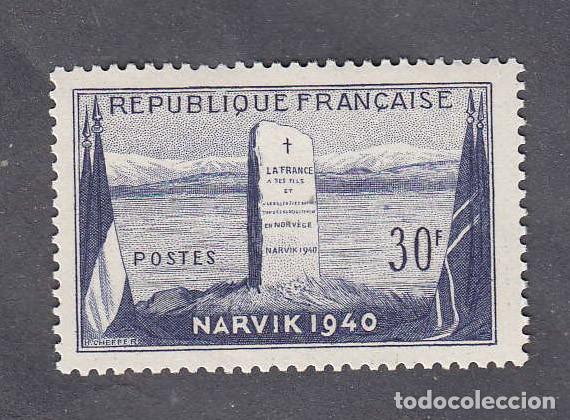 Sellos: FRANCE Yvert n&deg; 922 ** Narvik - Foto 1