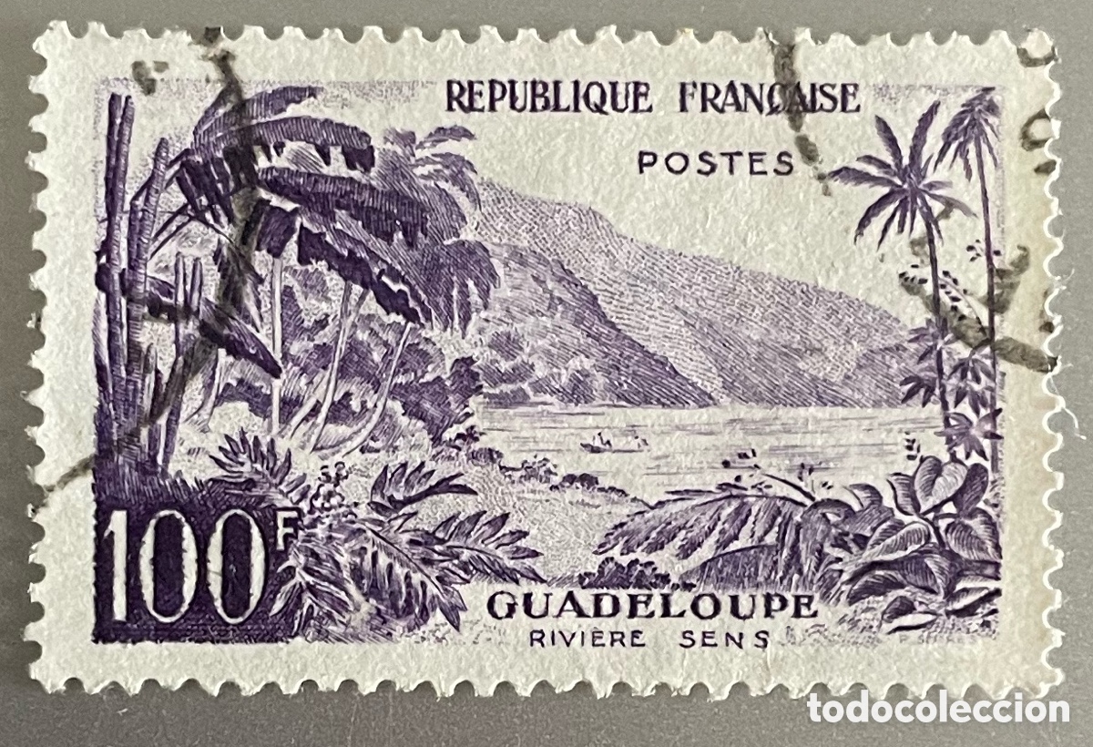 Stamps: Francia. Guadalupe. Turismo. 1959
