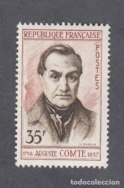 Sellos: FRANCE Yvert n&deg; 1121 ** Auguste Comte - Foto 1