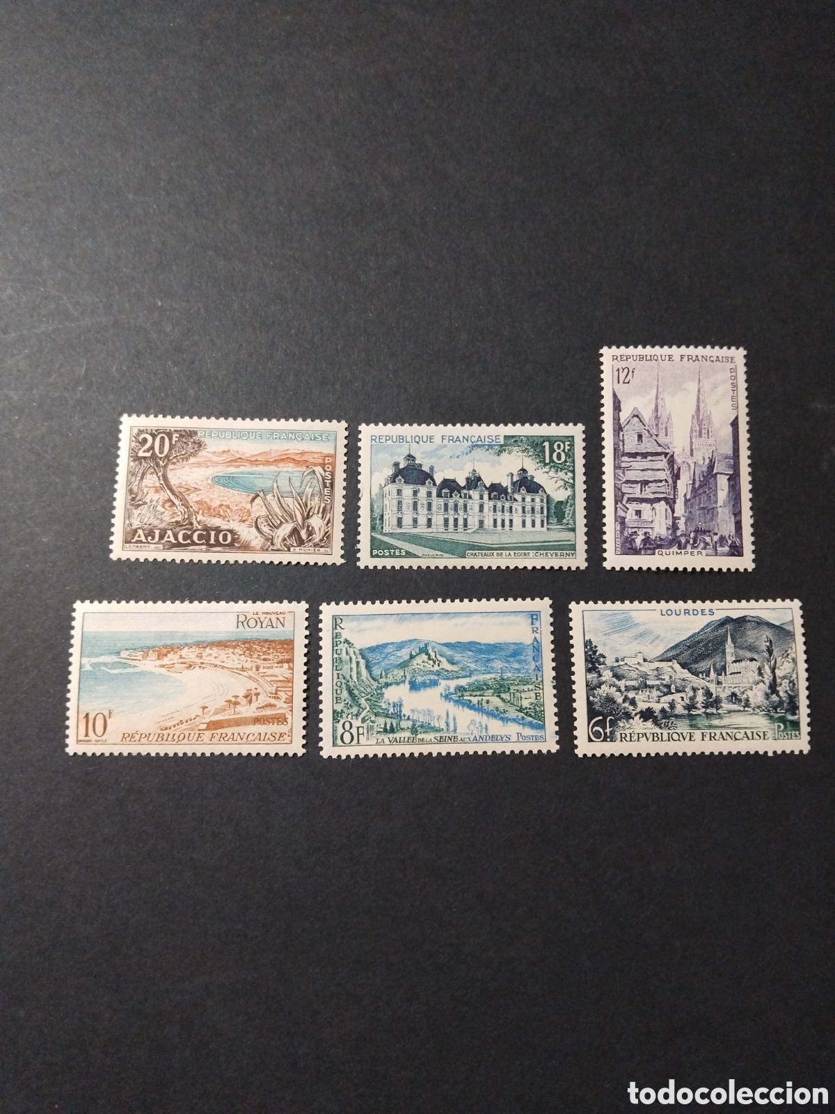 Stamps: Francia. 1954. Turismo.
