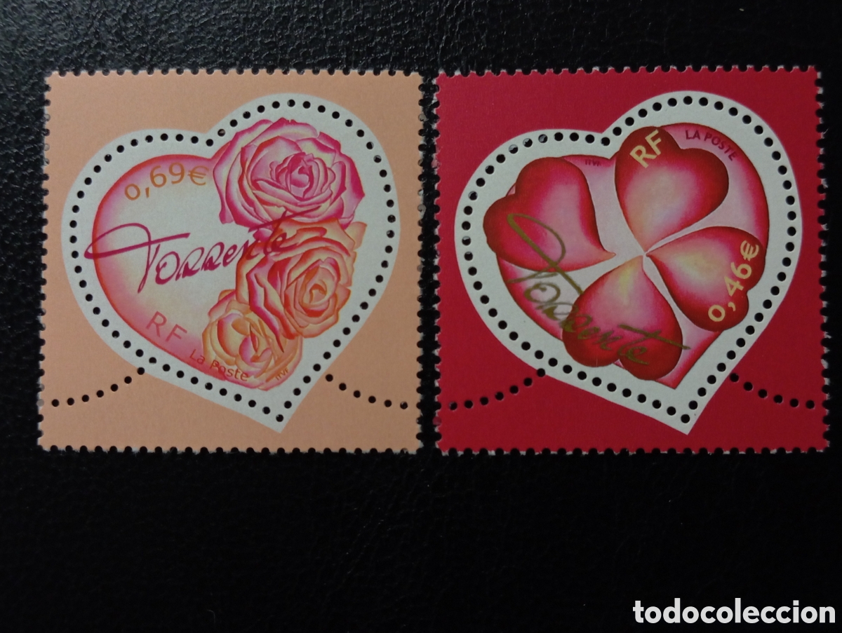 Stamps: Sellos, Francia 2003. Yvert 3538/38 San Valent&iacute;n Nuevos MNH**