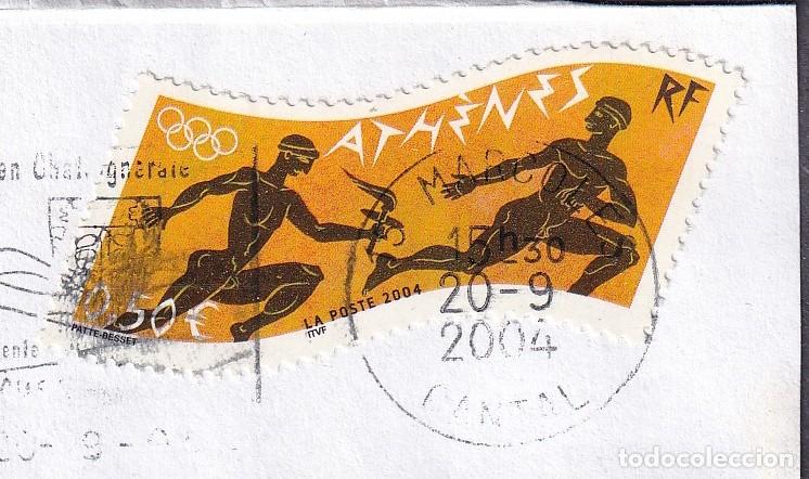 Stamps: FRANCE Yvert n&deg; 3687 jeux olympiques d'Ath&egrave;nes oblit&eacute;r&eacute;