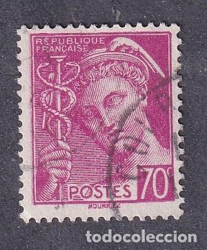 Sellos: FRANCE Yvert n&deg; 416 type Mercure oblit&eacute;r&eacute; - Foto 1