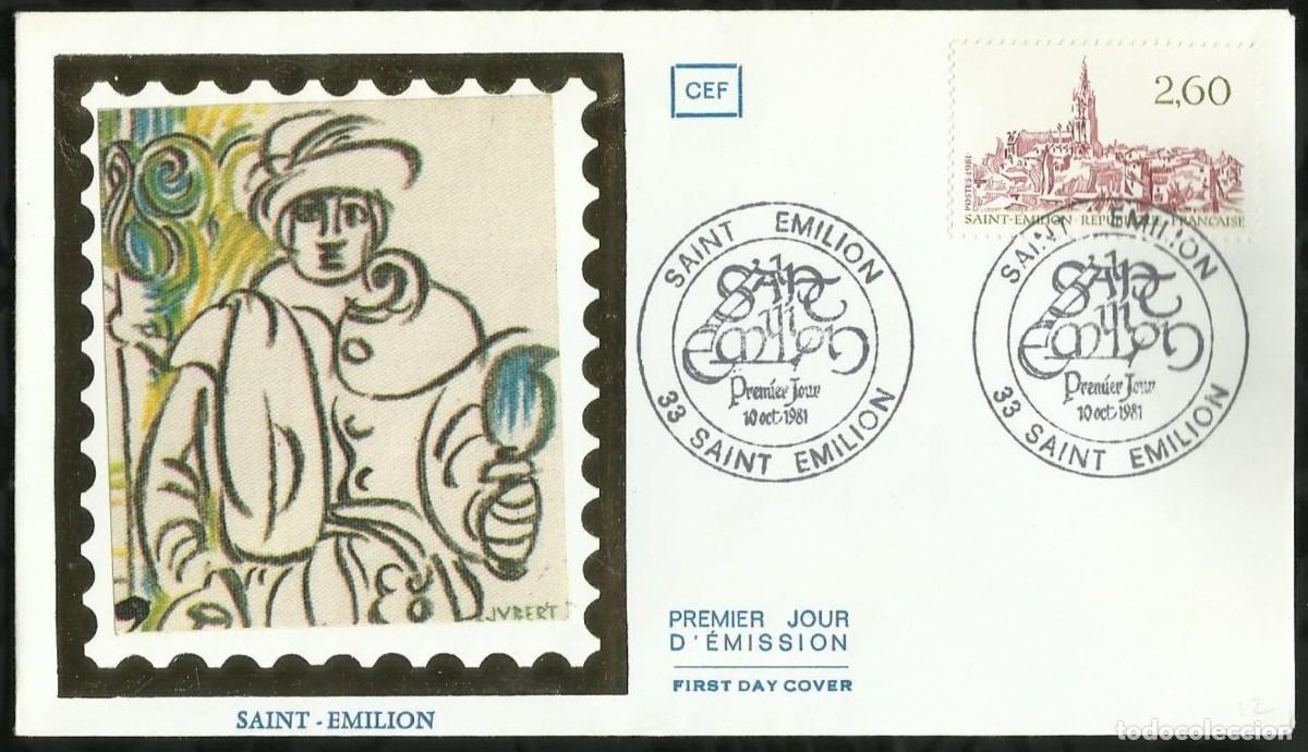 Sellos: FRANCIA 1981 SPD FDC CIUDAD DE SAINT-EMILION - Foto 1