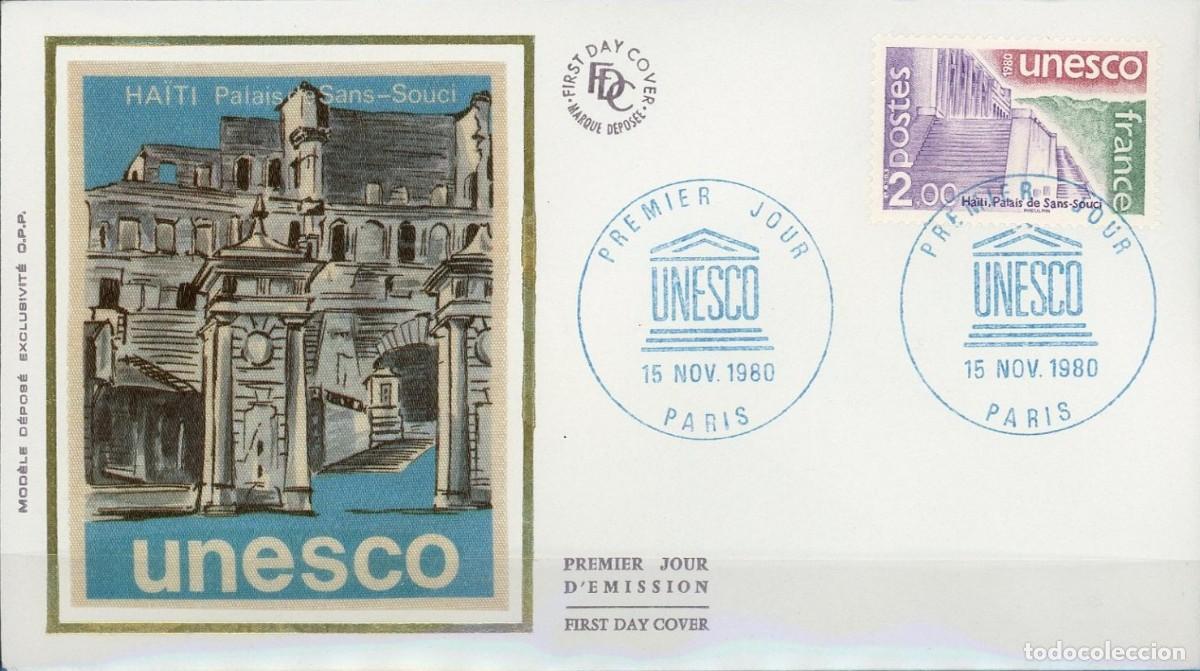 Sellos: FRANCIA 1980 SPD FDC UNESCO - Foto 1
