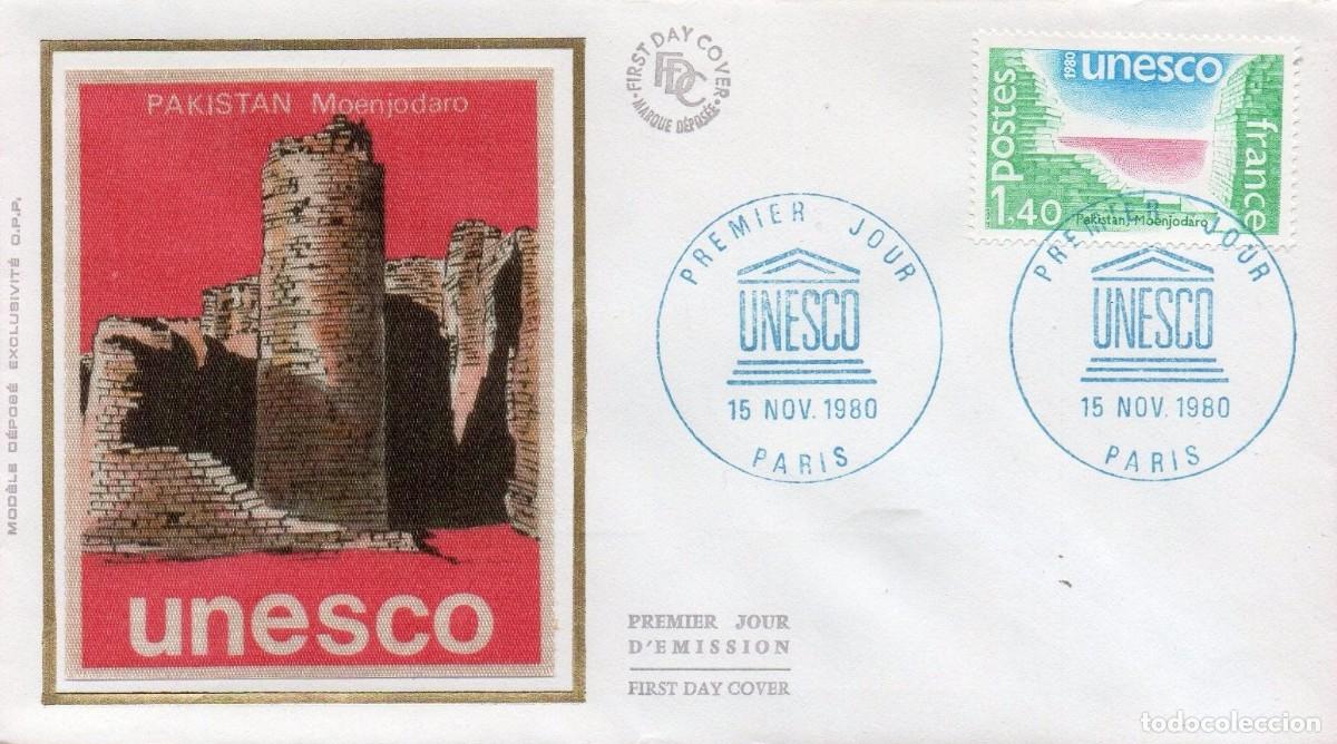 Sellos: FRANCIA 1980 SPD FDC UNESCO - Foto 1
