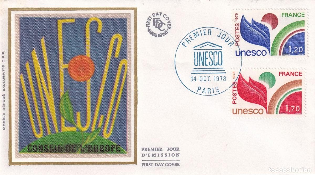 Sellos: FRANCIA 1978 SPD FDC UNESCO - Foto 1
