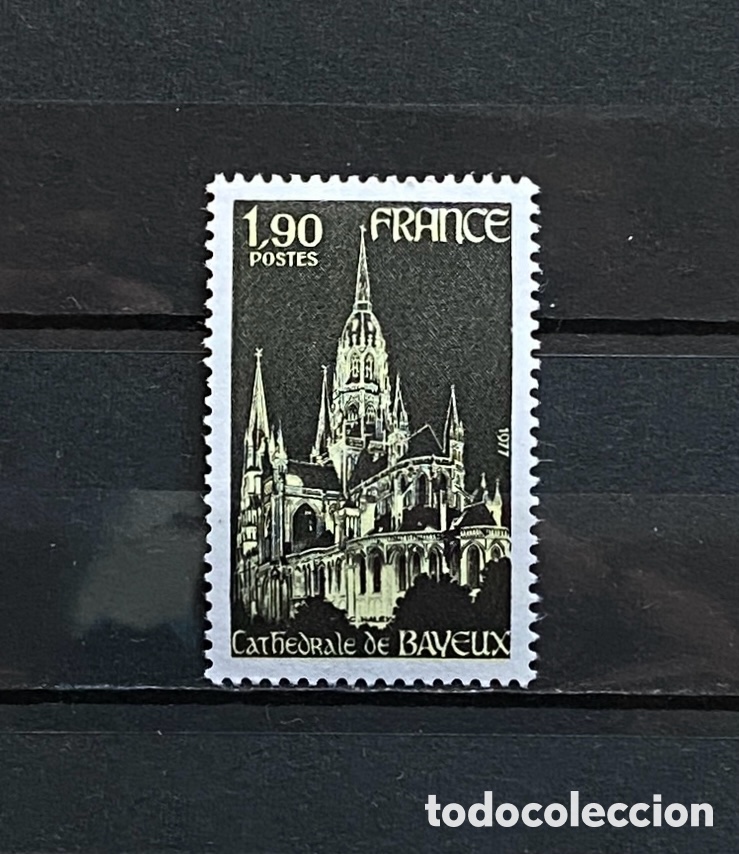 Sellos: Sellos, nuevo, de Francia 1977. Yvert 1939 Edificios - Foto 1