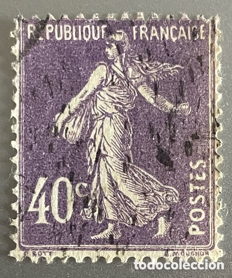Sellos: Francia. Sembradora. 1924 - Foto 1