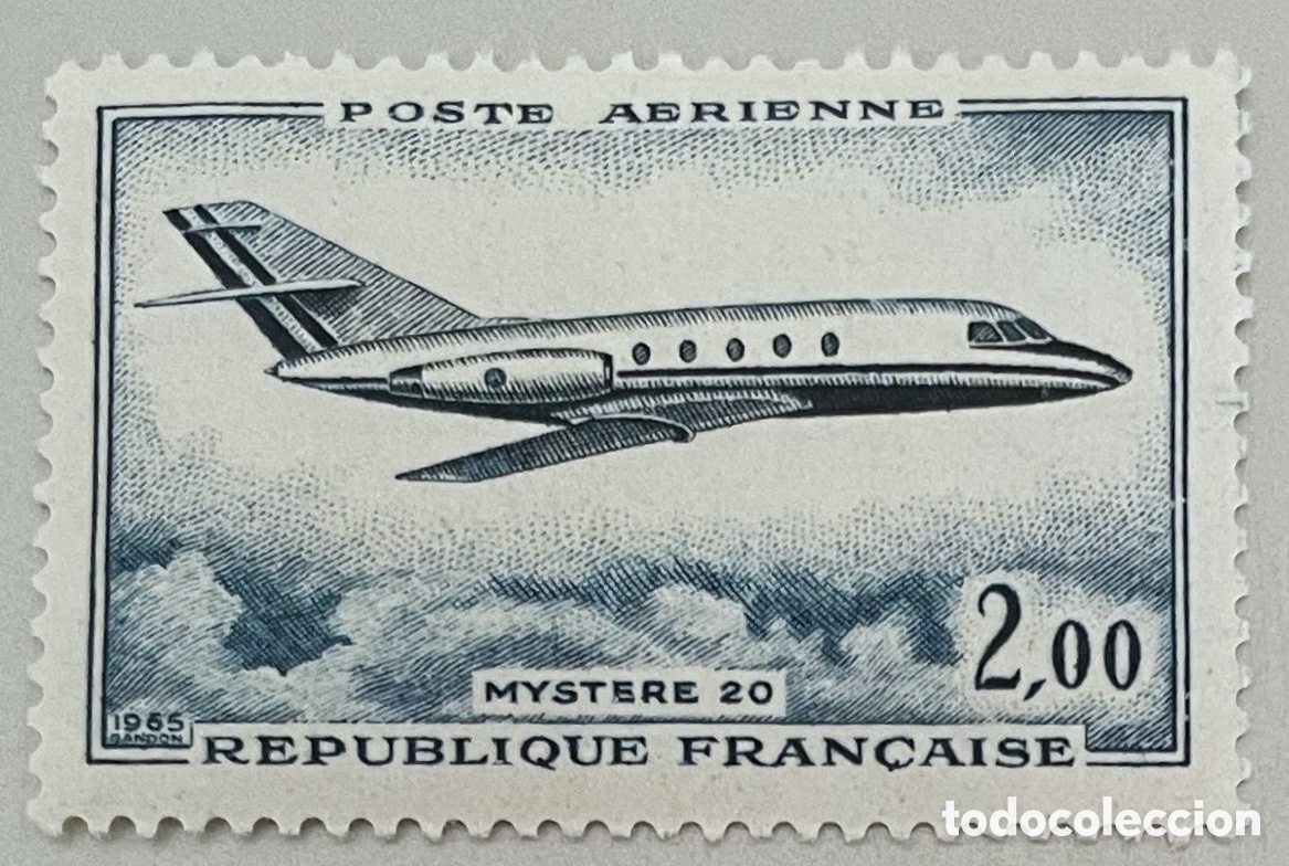 Sellos: Francia. A&eacute;reo . 1965 - Foto 1