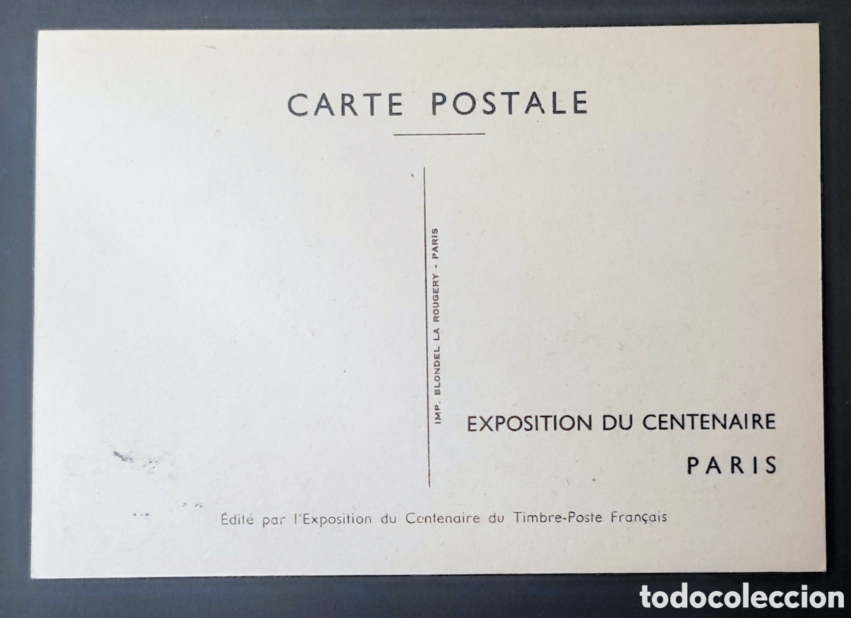 Sellos: Francia. 1949. Centenario del sello postal - Foto 2