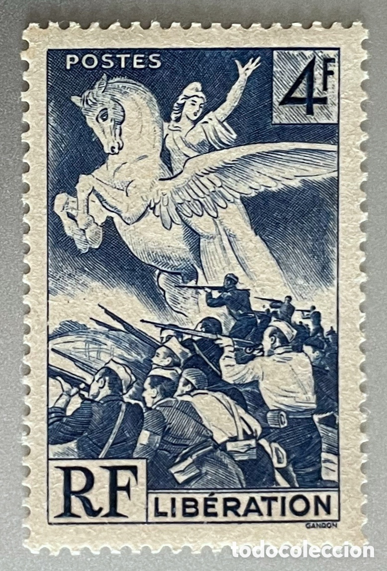 Sellos: Francia. Liberacion. 1945 - Foto 1